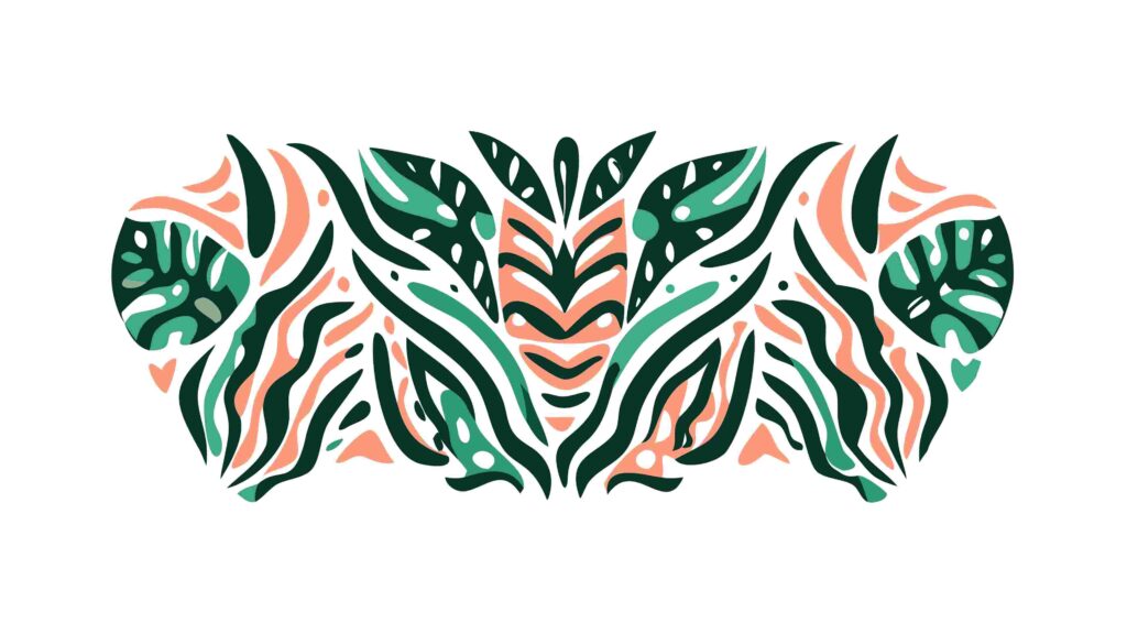 Abstract Organic Wavy Lines Pattern Texture, vector design Generative AI