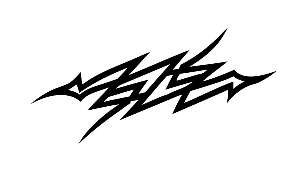 Aggressive Tribal Spike Abstract Design Element, vector design Generative AI