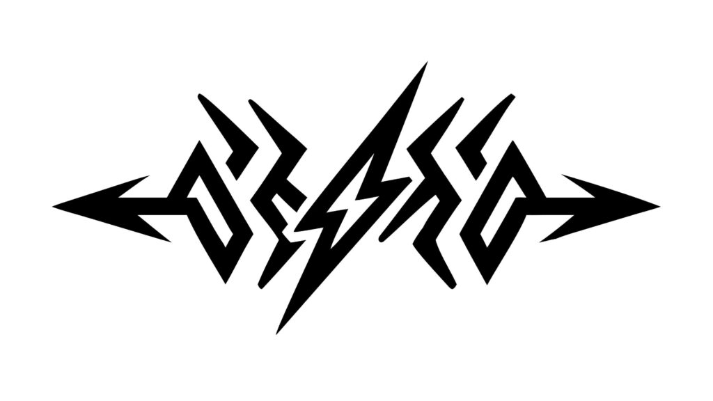Intense Tribal Lightning Bolt Abstract Graphic, vector design Generative AI