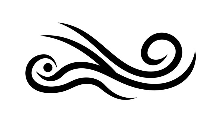 Abstract Black Wavy Fluid Decorative Element, vector design Generative AI