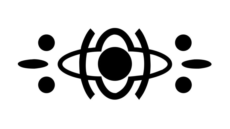 Abstract Decorative Symmetrical Interlocking Circles, vector design Generative AI