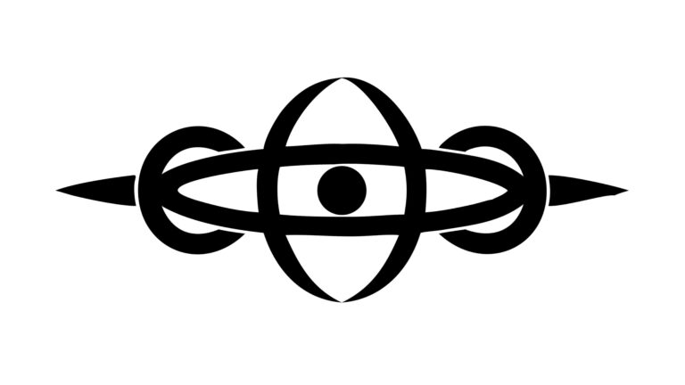Abstract Symmetrical Tribal Decorative Swirls, vector design Generative AI