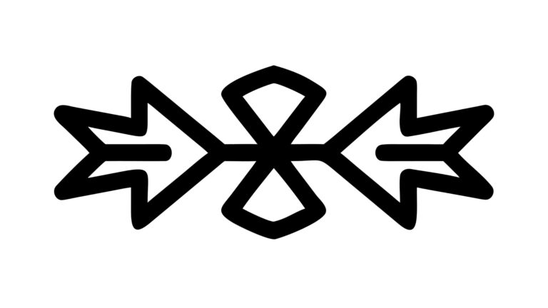 Abstract Tribal Arrow Pattern Design Element, vector design Generative AI