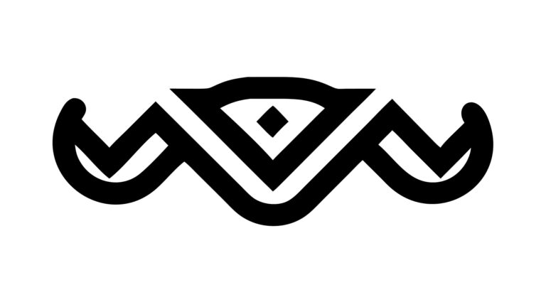 Abstract Tribal Wavy Zigzag Pattern Element, vector design Generative AI
