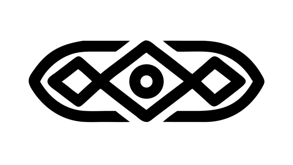 Abstract Geometric Tribal Diamond Pattern, vector design Generative AI