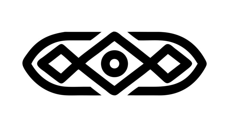 Abstract Geometric Tribal Diamond Pattern, vector design Generative AI