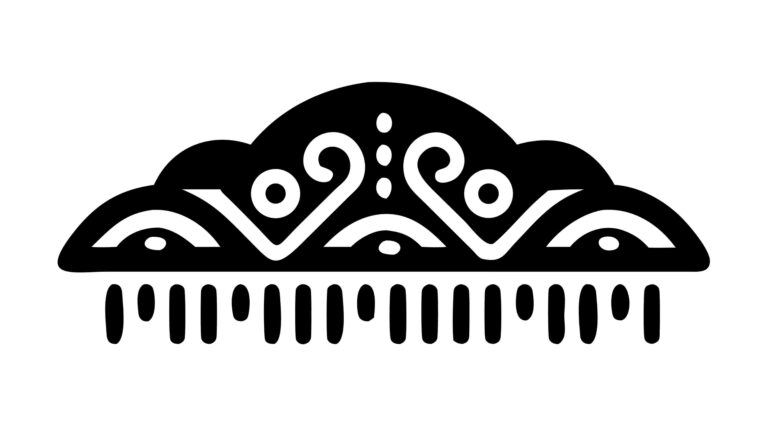 Abstract Minimalist Rain Cloud Icon Design, vector design Generative AI