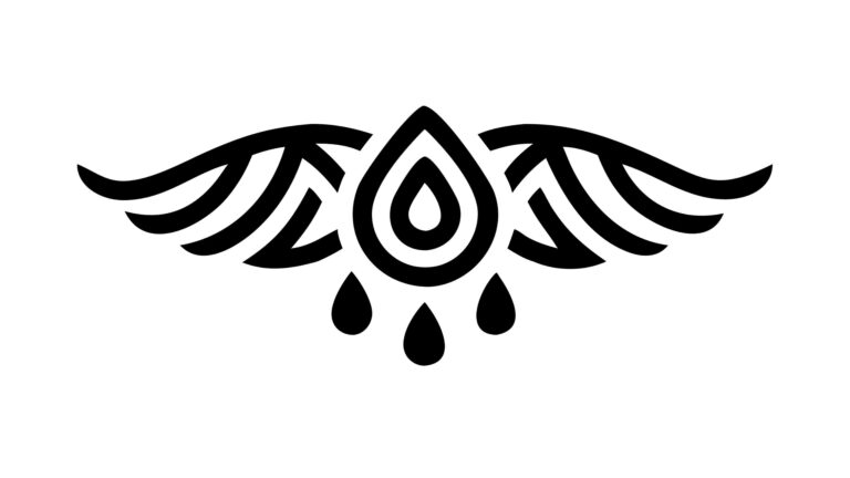 Abstract Decorative Fluid Droplet Design Element, vector design Generative AI