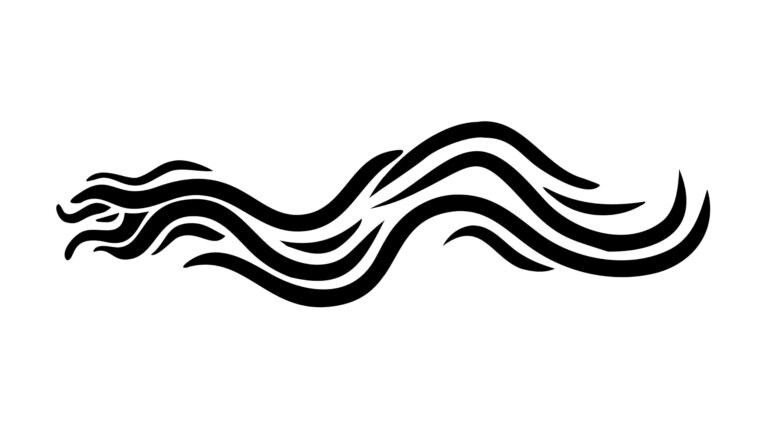 Abstract Wavy Lines Pattern Design Element, vector design Generative AI