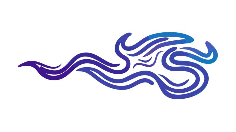 Abstract Gradient Wavy Swirls Dynamic Design, vector design Generative AI