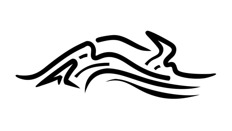 Abstract Stylized Wavy Organic Shape Element, vector design Generative AI