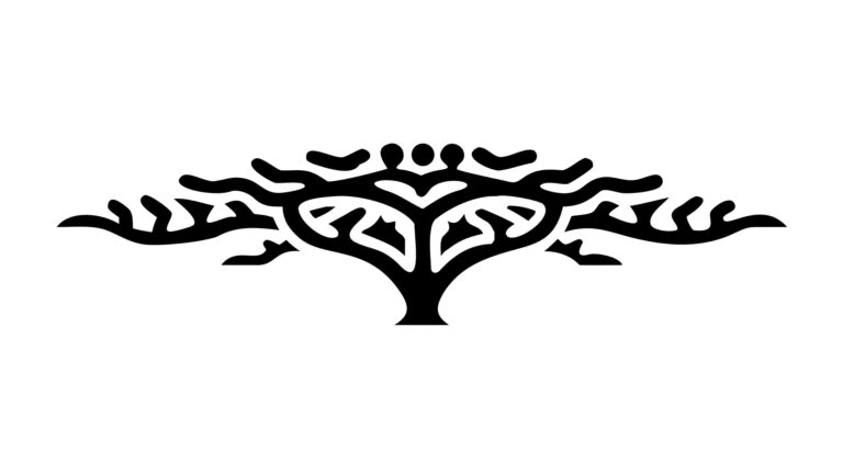 Abstract Stylized Tree Root System, Organic Growth Vector Art, vector design Generative AI