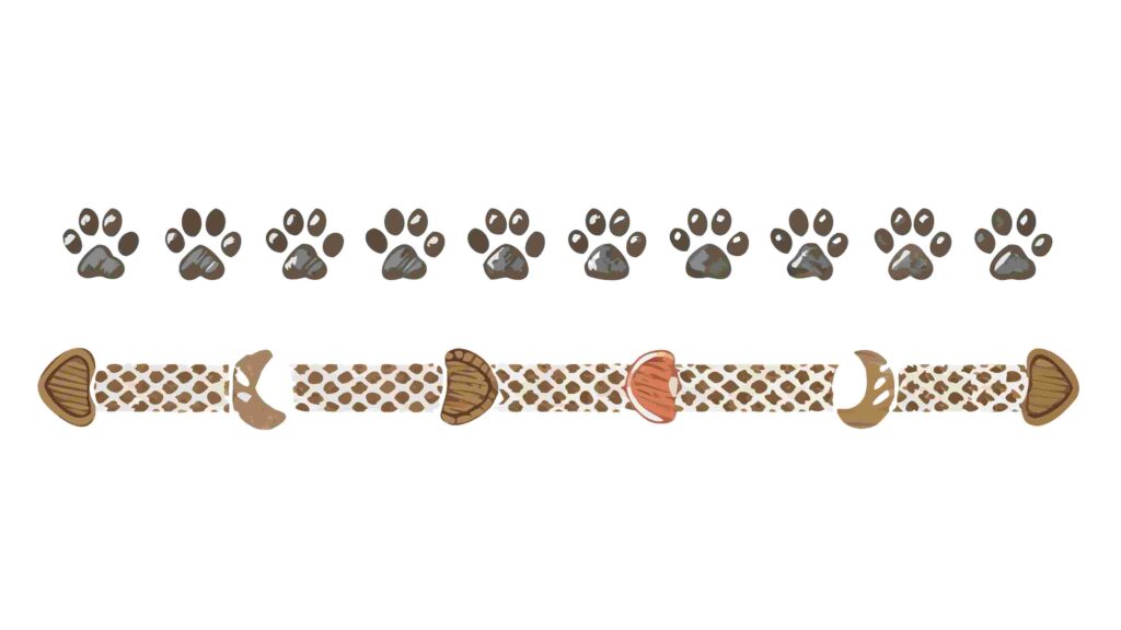 Animal Paw Print Trail Border for Pet-Themed Designs, vector design Generative AI