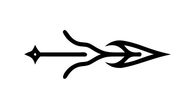 Bold Abstract Arrow Outline, Strong Directional Vector Symbol, vector design Generative AI