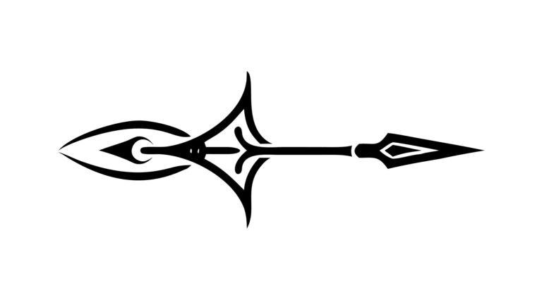 Abstract Spear-Like Arrow, Aggressive Directional Vector Art, vector design Generative AI