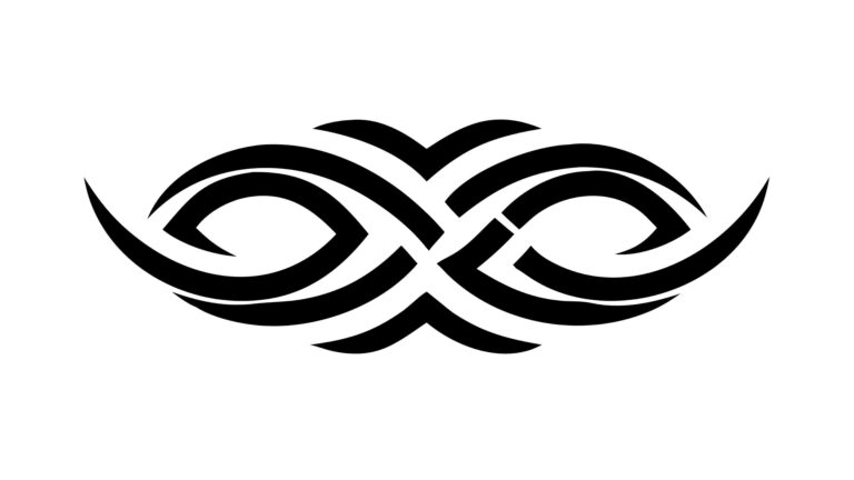 Abstract Symmetrical Tribal Pattern, Dynamic Decorative Vector Art, vector design Generative AI
