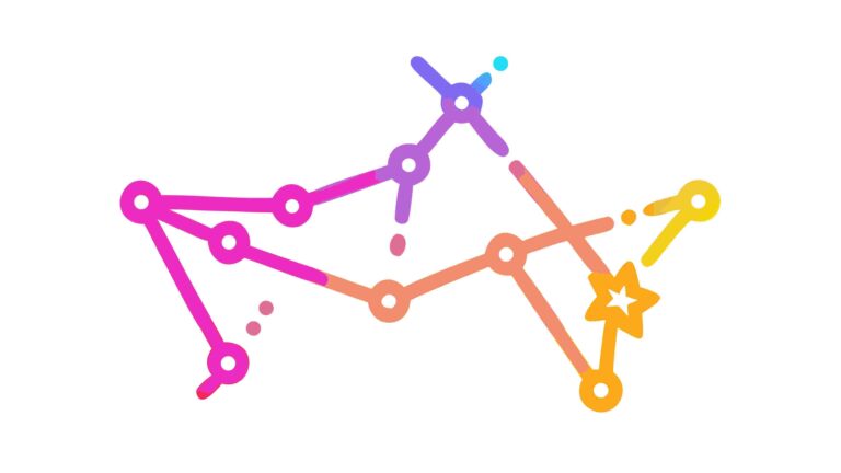 Abstract Star Constellation, Cosmic Energy Vector Art, vector design Generative AI