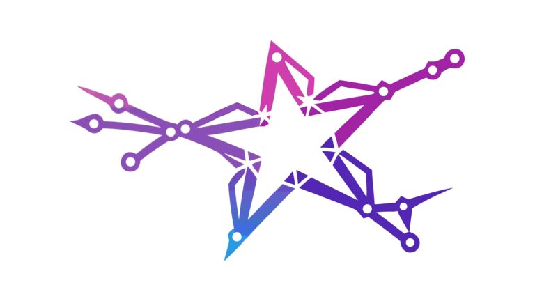 Organic Star Constellation, Fluid Cosmic Abstract Vector, vector design Generative AI