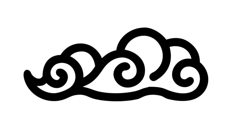 Smooth Abstract Cloud Formation, Serene Organic Vector Design, vector design Generative AI