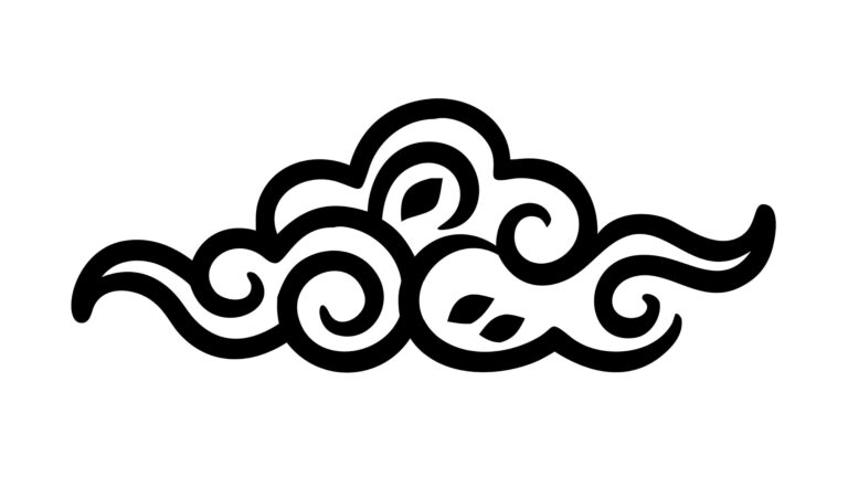Intricate Abstract Swirling Clouds, Mystical Organic Vector Art, vector design Generative AI