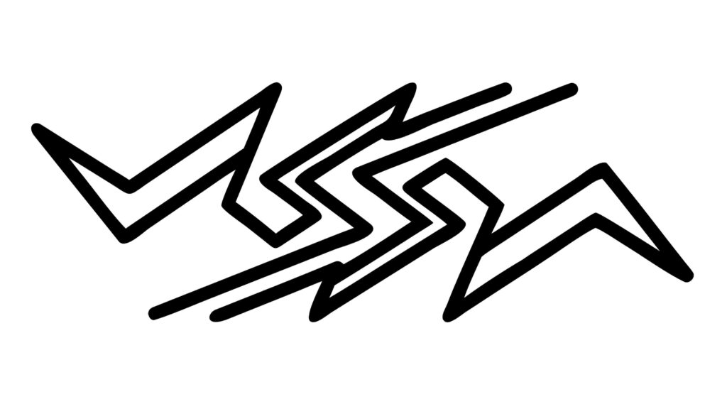 Geometric Abstract Cloud Outline, Modern Dynamic Vector Design, vector design Generative AI