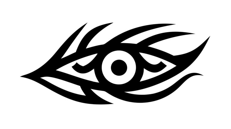 Abstract Flame-Like Eye, Intense Vision Vector Symbol, vector design Generative AI