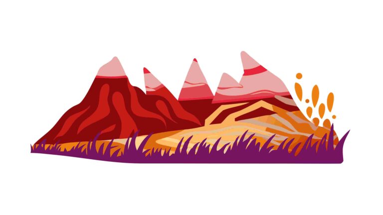 Textured Rolling Hills Landscape, Warm Earthy Nature Scene, vector design Generative AI