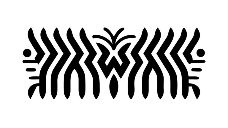 Abstract Organic Eye Symbol, Spiritual Insight Vector Emblem, vector design Generative AI