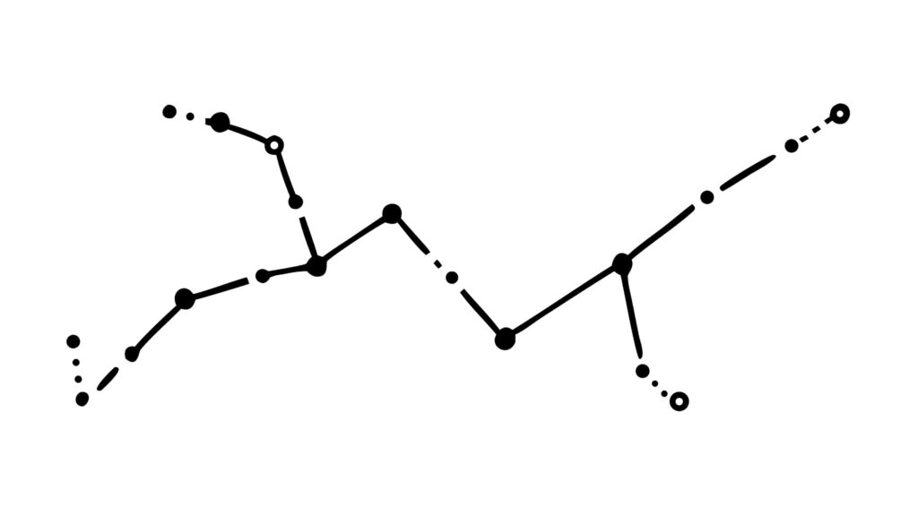 Abstract Geometric Symbol, Minimalist Interlocking Vector Icon, vector design Generative AI