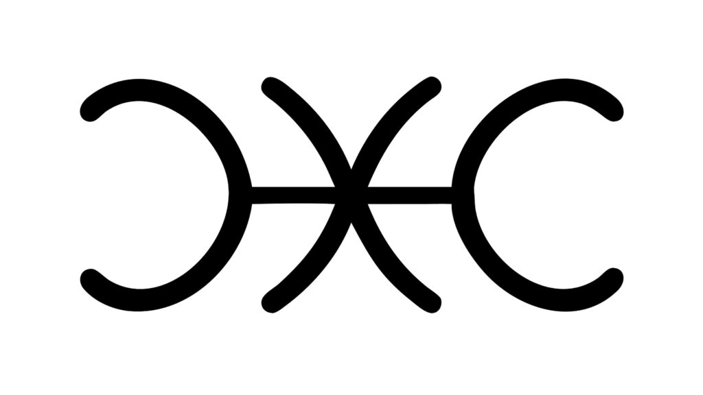 Modern Abstract Symmetrical Symbol, Dynamic Geometric Vector Art, vector design Generative AI