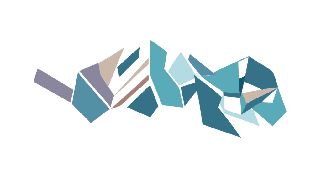 Abstract Geometric Mountain Peaks, Nature Landscape, vector design Generative AI