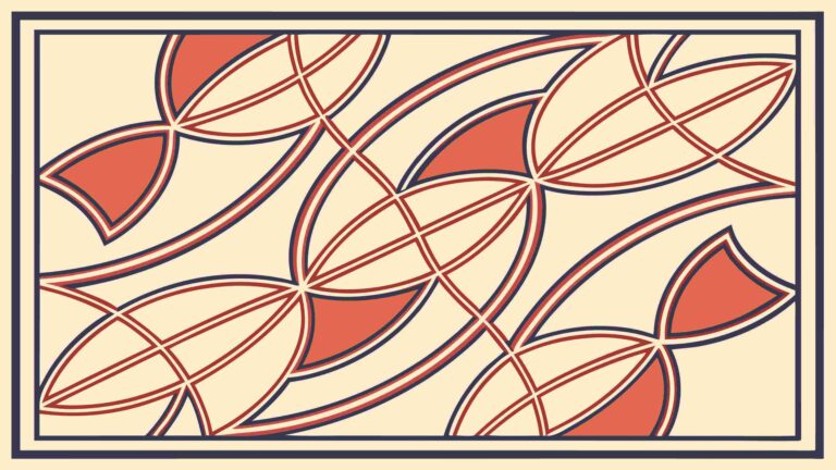 Intricate Geometric Tile Pattern, Ornate Decorative Design, vector design Generative AI