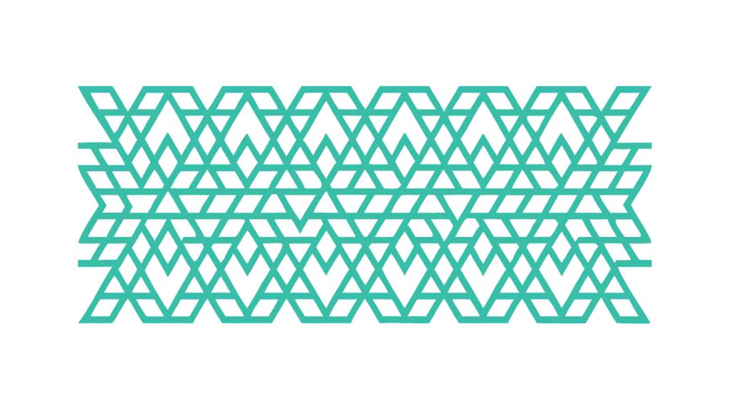 Seamless Geometric Interlocking Pattern, Abstract Background, vector design Generative AI