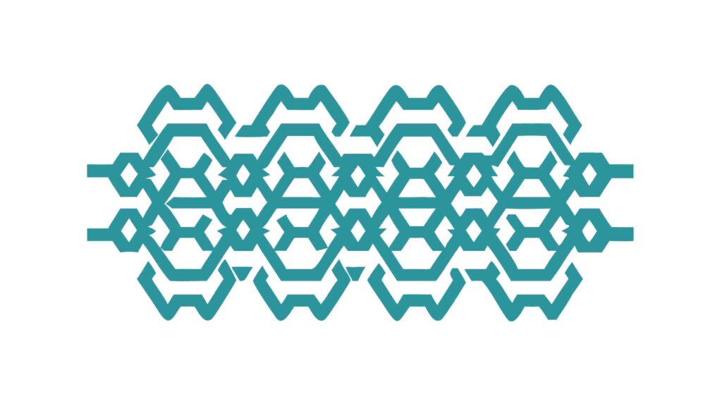 Seamless Geometric Hexagonal Interlock Pattern, vector design Generative AI