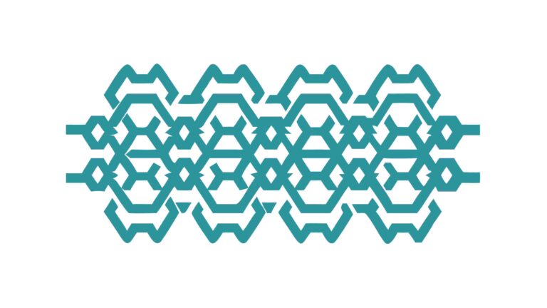 Seamless Geometric Hexagonal Interlock Pattern, vector design Generative AI