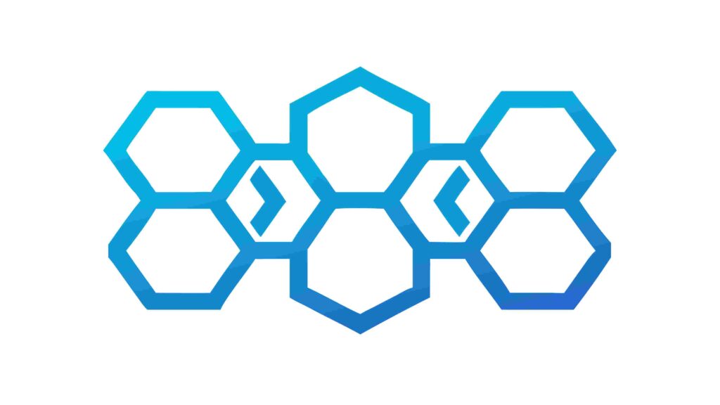 Stylized Interlocking Hexagons, Abstract Connectivity, vector design Generative AI