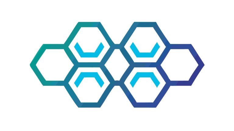 Abstract Hexagonal Interlocking Pattern, Technology, vector design Generative AI