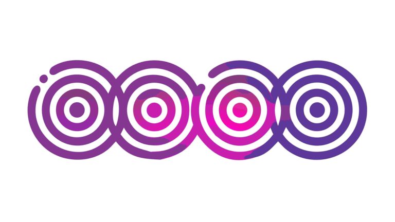 Colorful Concentric Circles, Abstract Sound Wave Icons, vector design Generative AI