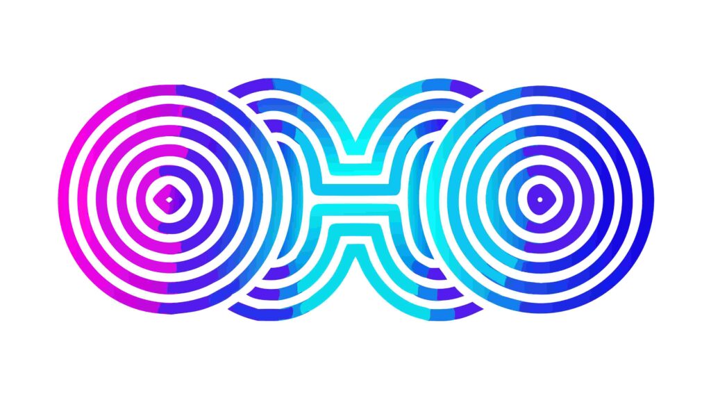 Abstract Concentric Circles in Gradient Colors, vector design Generative AI