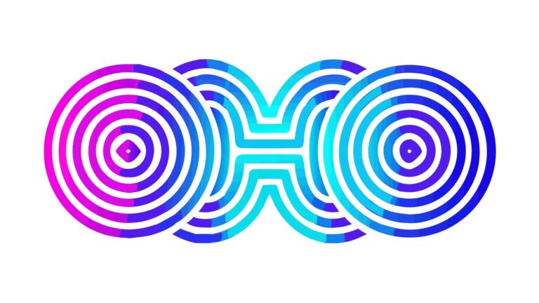 Abstract Concentric Circles in Gradient Colors, vector design Generative AI