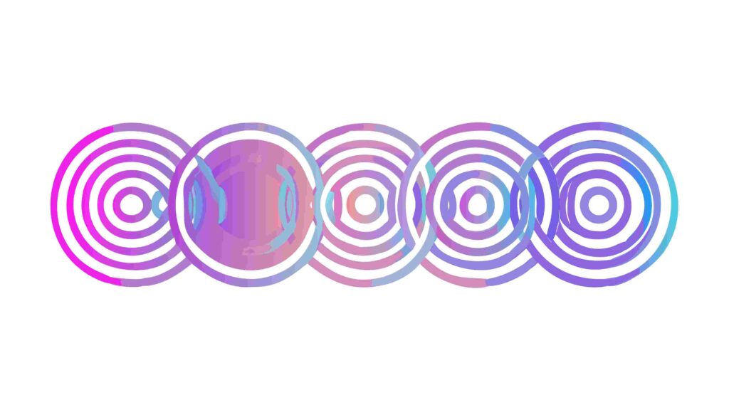 Vibrant Concentric Circles, Abstract Energy Flow, vector design Generative AI