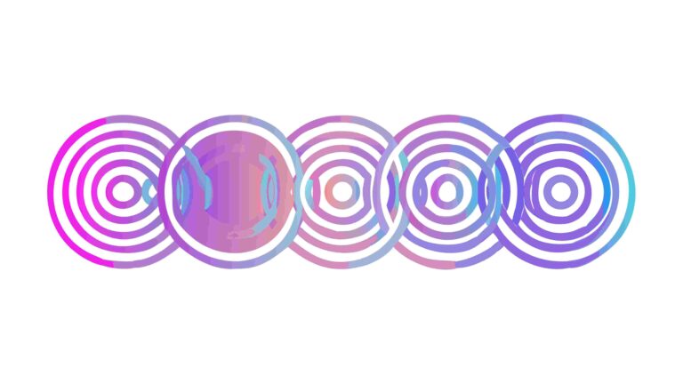 Vibrant Concentric Circles, Abstract Energy Flow, vector design Generative AI