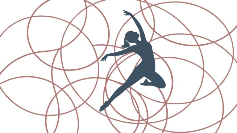 Dynamic Dancer with Flowing Abstract Lines, Art of Movement, vector design Generative AI