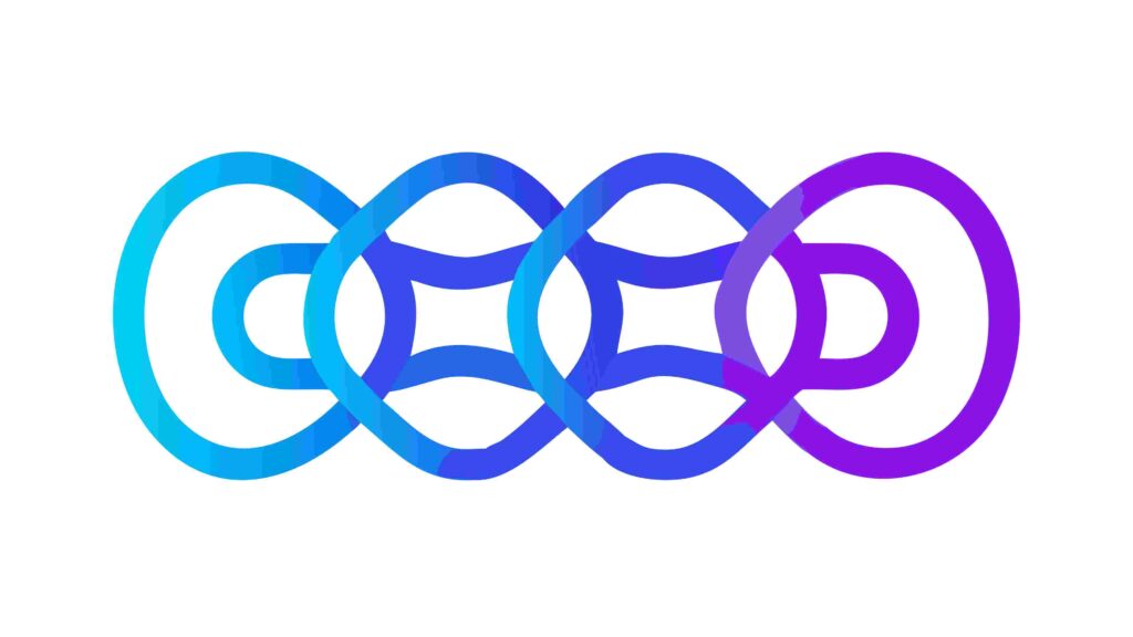 Interlocking Concentric Oval Shapes, Abstract Pattern, vector design Generative AI