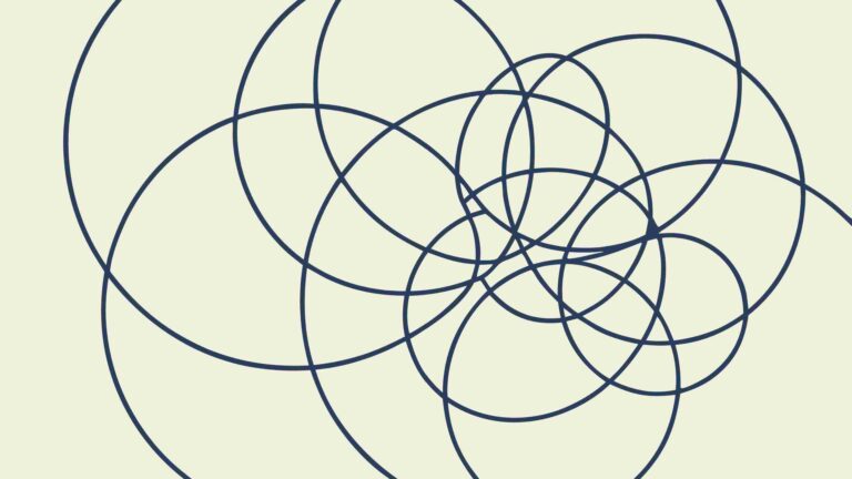 Abstract Intertwined Lines, Random Geometric Pattern, vector design Generative AI
