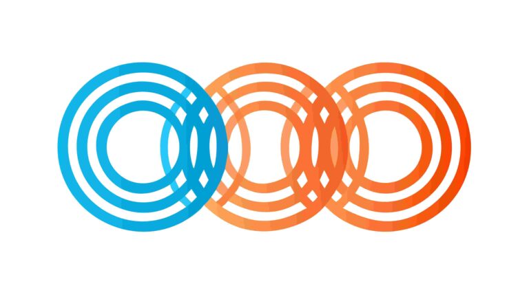Abstract Concentric Circles, Vibrant Overlapping Design, vector design Generative AI