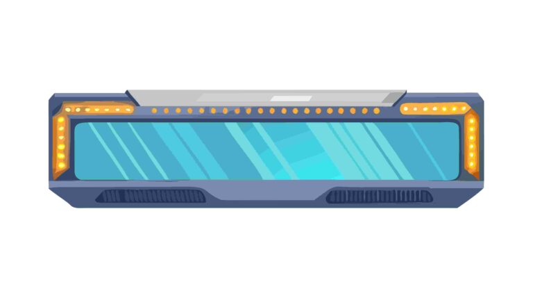 Sleek Futuristic Technology Display Panel Border, vector design Generative AI
