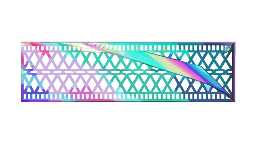 Cool-Toned Abstract Geometric Pattern with Blue and Green, vector design Generative AI