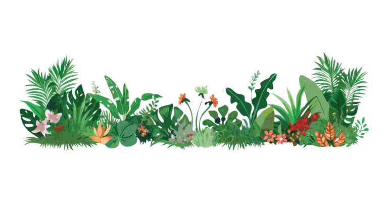 Simple Green Leafy Natural Border Design, vector design Generative AI