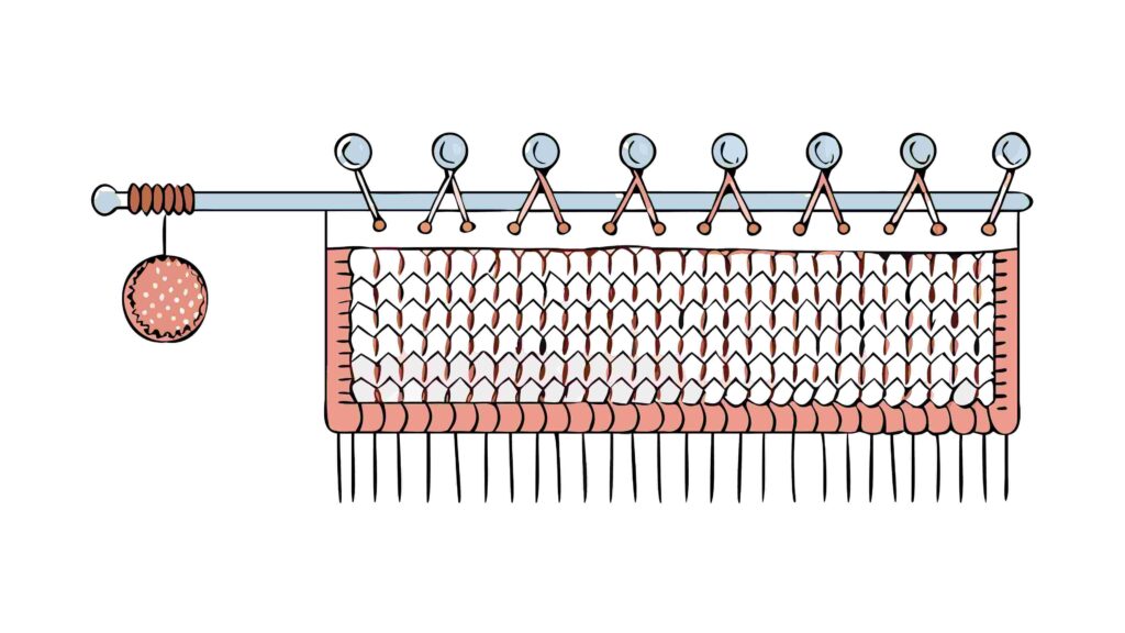 Ornate White Curtain with Hanging Ornaments Vector Art for Interior Decor, vector design Generative AI